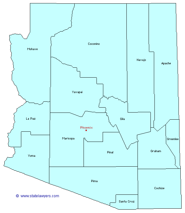 Arizona County Map