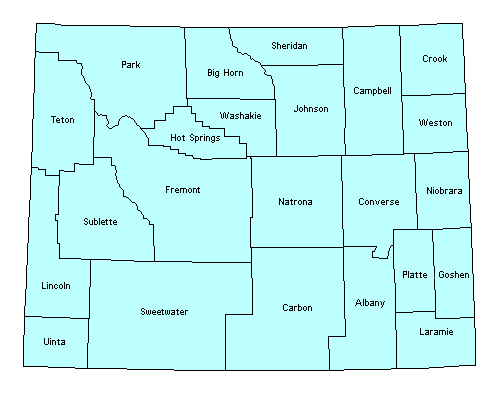 Wyoming County Map